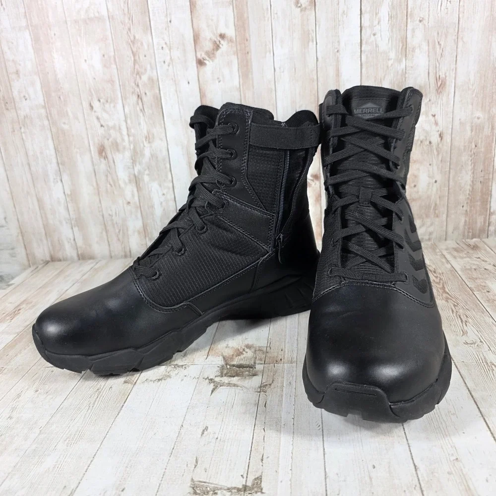 Merrell Moab 3 Tactical‎ Waterproof Side Zip Boots Black Mens 13 J007847